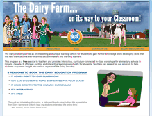 Tablet Screenshot of education.milk.org